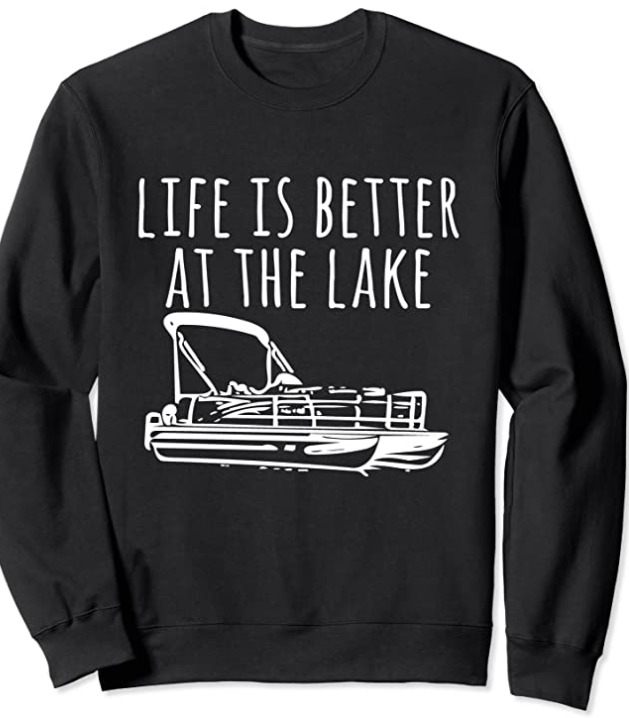 Pontoon Boat On The Lake Sweatshirts