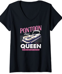 Women's Pontoon Queen Boat T-Shirt