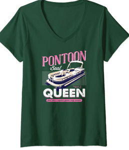 Women's Pontoon Queen Boat T-Shirt