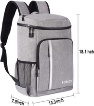 Load image into Gallery viewer, Beach Backpack Coolers  (Holds up to 30 Cans and Side Pockets can hold Bottles of Wine)
