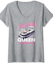 Load image into Gallery viewer, Women&#39;s Pontoon Queen Boat T-Shirt
