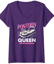 Load image into Gallery viewer, Women&#39;s Pontoon Queen Boat T-Shirt
